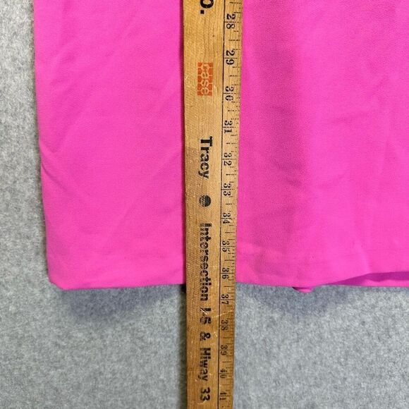 Trina Turk Women’s Size 8 Naples Dress Solid Pink Sleeveless A Line Cowl Neck - Picture 4 of 6